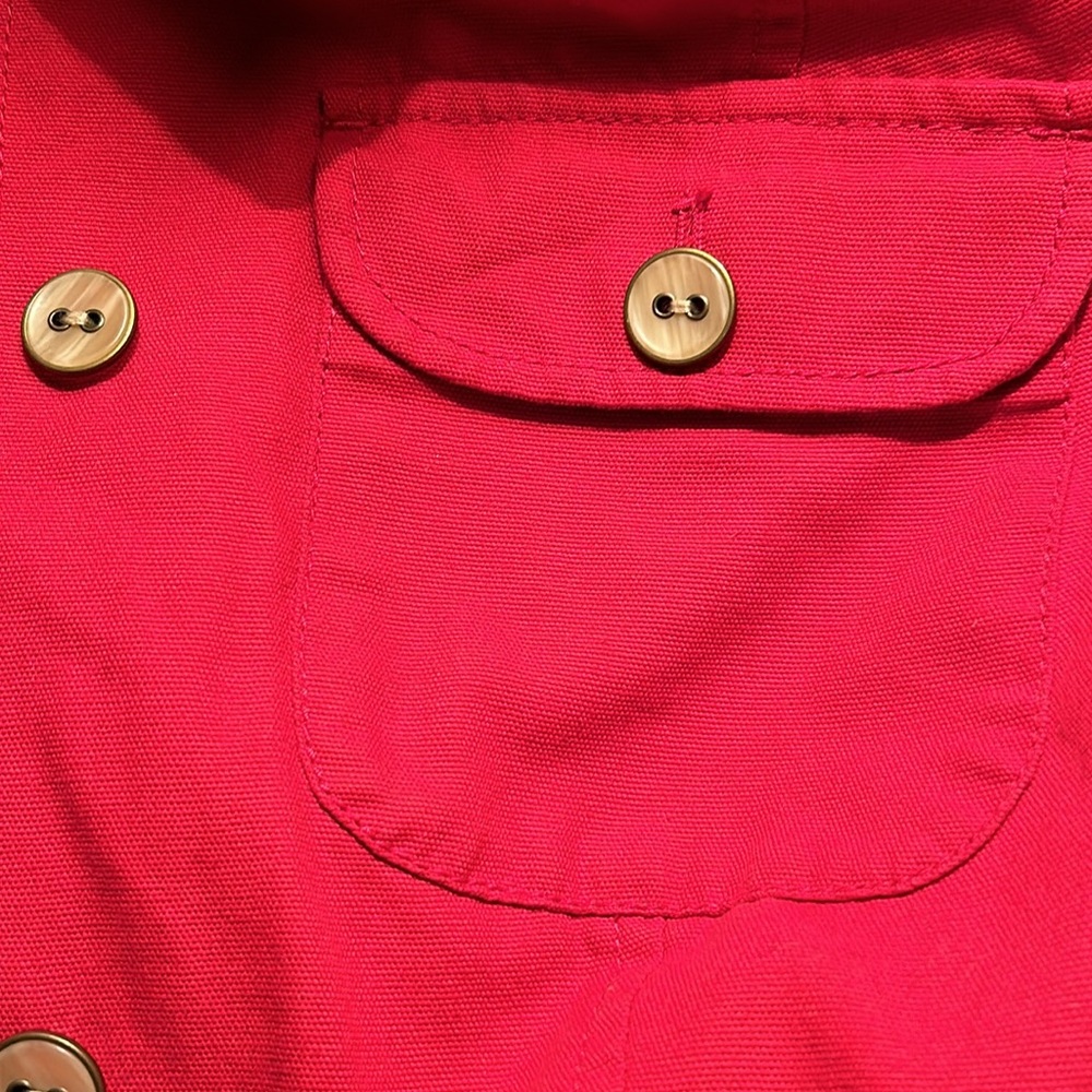 Pendleton 100% Cotton Fitted Spring Jacket 4 Butt… - image 6